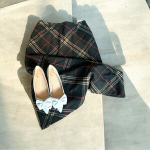 Vintage David N. Charcoal Gray/Grey Multi Wool Maxi Skirt Sz 12